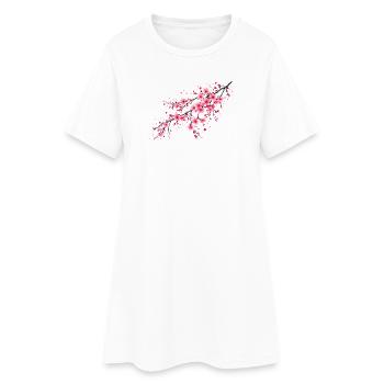 Branches de cerisier Branches de Sakura Cerisier - Robe T-shirt Femme - blanc - Devant