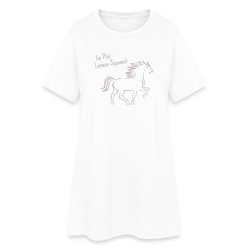 Isi Pisi Lemon Squeezi - Rose - par Maison Bichon - Robe T-shirt Femme - blanc - Devant