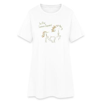 Isi Pisi Lemon Squeezi - Orange - par Maison Bichon - Robe T-shirt Femme - blanc - Devant