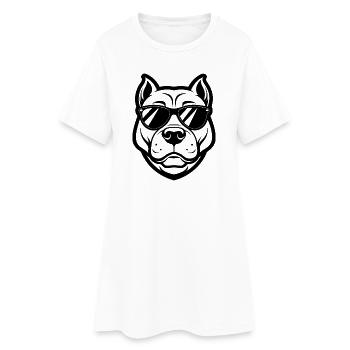 Lunettes de soleil Pitbull - Robe T-shirt Femme - blanc - Devant