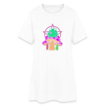 Gothique pastel - Robe T-shirt Femme - blanc - Devant