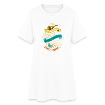 Formidable Papa Papy Exceptionnel Cadeau - Robe T-shirt Femme - blanc - Devant