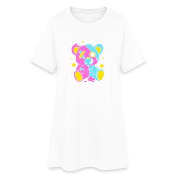 Gothique pastel - Robe T-shirt Femme - blanc - Devant