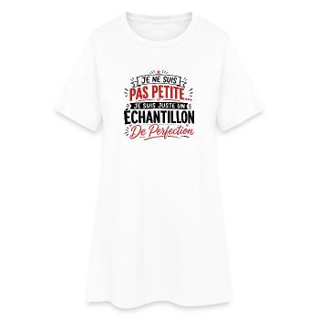 Femme humour, perfection, cadeau fête des mères - Robe T-shirt Femme - blanc - Devant