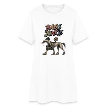 Techno Dog - Robe T-shirt Femme - blanc - Devant