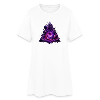 Sort du Triangle Cosmique - Robe T-shirt Femme - blanc - Devant
