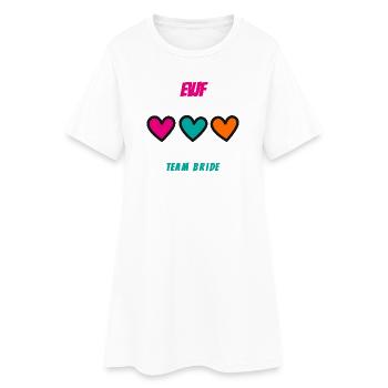 EVJF. MARIEE. TEAM. TEAM MARIEE. FUTURE MARIEE - Robe T-shirt Femme - blanc - Devant