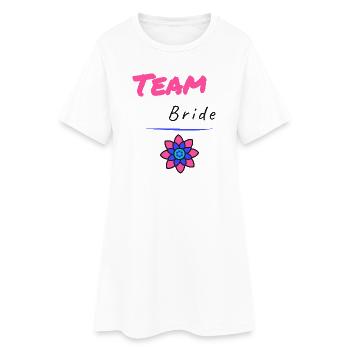 EVJF. MARIEE. TEAM. TEAM MARIEE. FUTURE MARIEE - Robe T-shirt Femme - blanc - Devant