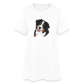 Bouvier bernois - Robe T-shirt Femme - blanc - Devant