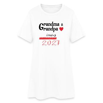 Grand-mère et grand-père 2027 - Robe T-shirt Femme - blanc - Devant