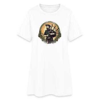Son de cornemuse écossaise - Robe T-shirt Femme - blanc - Devant
