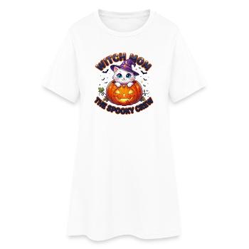 Mère Sorcière L’Équipage Effrayant - Robe T-shirt Femme - blanc - Devant