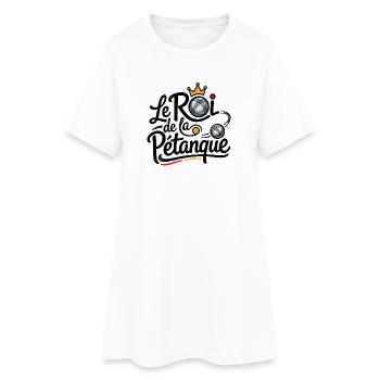 Le Roi de la Pétanque - Robe T-shirt Femme - blanc - Devant