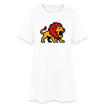 Logo de la mascotte du Lion - Robe T-shirt Femme - blanc - Devant