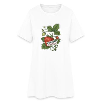 Aventures botaniques vintage de baies sauvages - Robe T-shirt Femme - blanc - Devant