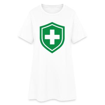 Bouclier de premiers secours Symptôme médical d’urgence médicale - Robe T-shirt Femme - blanc - Devant