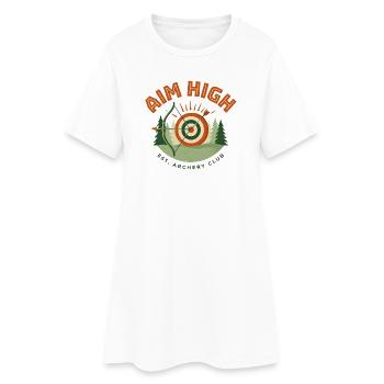 Aim High Archery Club - Robe T-shirt Femme - blanc - Devant