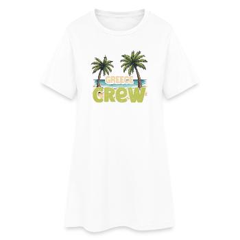 Équipage Grèce - Robe T-shirt Femme - blanc - Devant