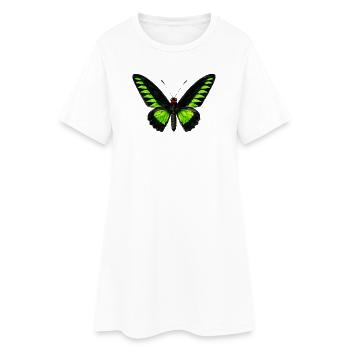 Trogonoptera Birdwing de Rajah Brooke - Robe T-shirt Femme - blanc - Devant