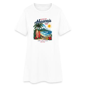 T-shirt vintage Hawaii Surf & Sunshine - Robe T-shirt Femme - blanc - Devant