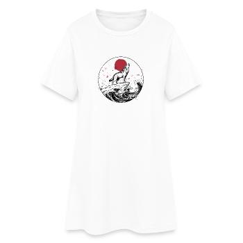 LOUP JAPONAIS - Robe T-shirt Femme - blanc - Devant