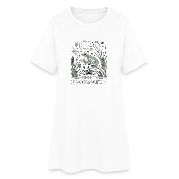 NighT Frogwatch Wetland Wildlif - Frauen T-Shirt-Kleid - Weiß - Vorne