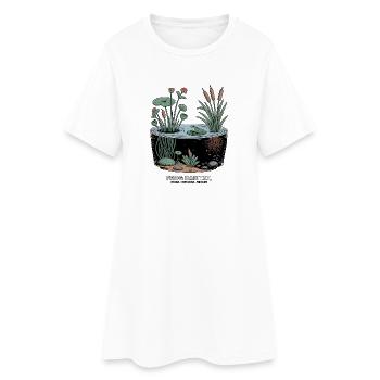 Frog Habitat Wetland Wildlif - Frauen T-Shirt-Kleid - Weiß - Vorne