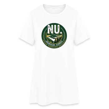 SÄCHSISCHE SCHWEIZ NU - Frauen T-Shirt-Kleid - Weiß - Vorne