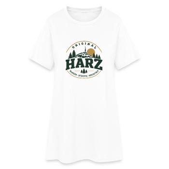 Original Harz Souvenir Wanderer Geschenk Brocken - Frauen T-Shirt-Kleid - Weiß - Vorne
