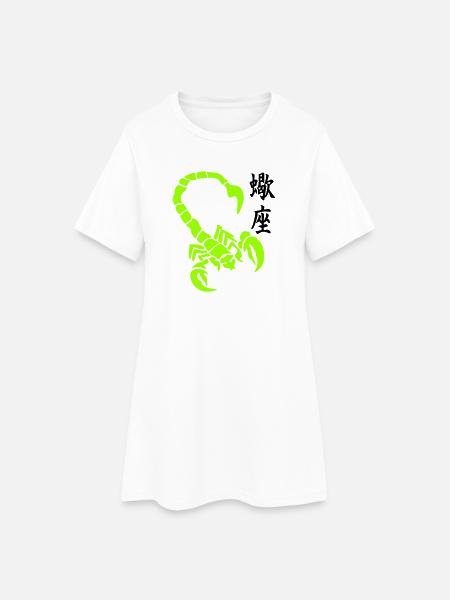 skorpion_kanji_02 - Robe T-shirt Femme - blanc
