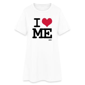 I love me - couleur personnalisable - Robe T-shirt Femme - blanc - Devant