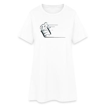 Fauteuil roulant sport vitesse - Robe T-shirt Femme - blanc - Devant
