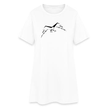 Faucon volant - Robe T-shirt Femme - blanc - Devant