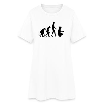 Petanque / Boules / Sport / Bouliste - Robe T-shirt Femme - blanc - Devant