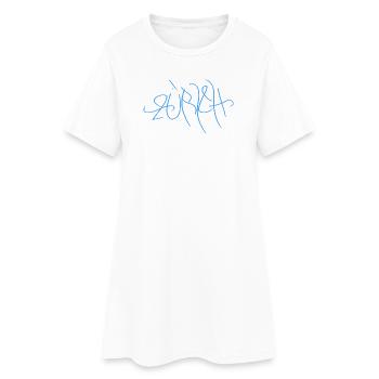 Zurich Street Art T-Shirt - Women’s T-Shirt Dress - white - Front