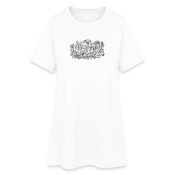 Marseille Graffiti Hip Hop - Frauen T-Shirt-Kleid - Weiß - Vorne