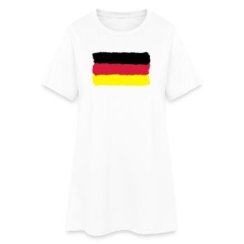 or rouge noir Allemagne flag Allemagne - Robe T-shirt Femme - blanc - Devant