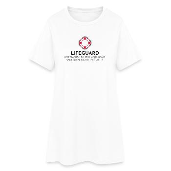 Maître-nageur - Robe T-shirt Femme - blanc - Devant