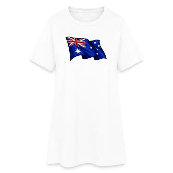 Drapeau australien Australie - Robe T-shirt Femme - blanc - Devant