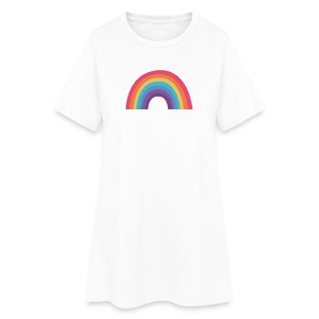 Arches arc-en-ciel - Robe T-shirt Femme - blanc - Devant