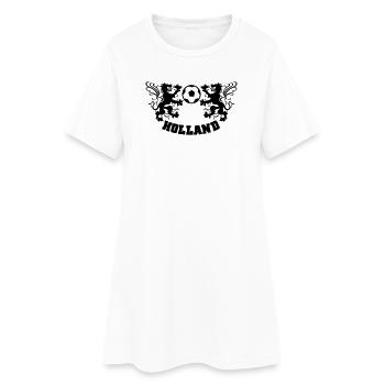 holland Niederlande - Frauen T-Shirt-Kleid - Weiß - Vorne