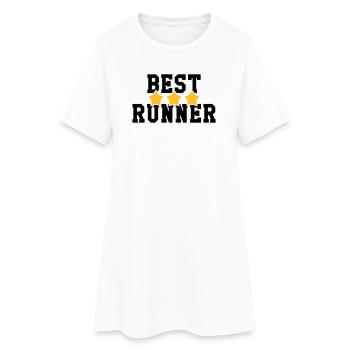 Course à Pied / Running / Jogging / Coureur - Robe T-shirt Femme - blanc - Devant