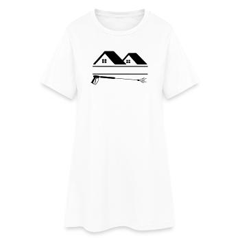 Nettoyage de façades de pulvérisateurs à haute pression - Robe T-shirt Femme - blanc - Devant