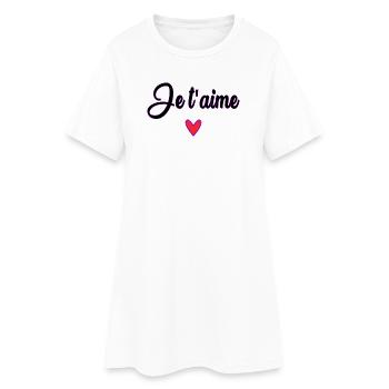 MAMA. MUTTERTAG. SCHÖNEN MUTTERTAG - Frauen T-Shirt-Kleid - Weiß - Vorne