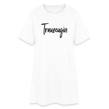 Trauzeugin Junggesellinnenabschied Braut Feier - Frauen T-Shirt-Kleid - Weiß - Vorne