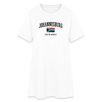 Drapeau de Johannesburg Conception des villes en Afrique du Sud - Robe T-shirt Femme - blanc - Devant
