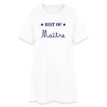MAÎTRE. MERCI. MERCI MAÎTRE. CADEAU MAÎTRE - Robe T-shirt Femme - blanc - Devant