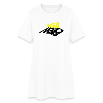 JGA Crew - Drunken Shadow - Frauen T-Shirt-Kleid - Weiß - Vorne