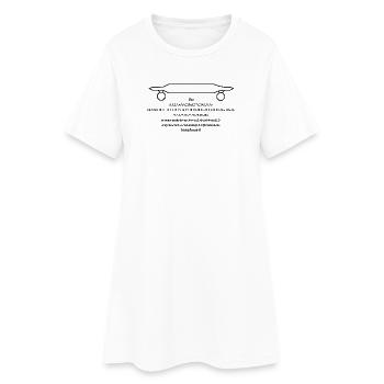 Un drôle basé sur la nomenclature du C biologique - Robe T-shirt Femme - blanc - Devant