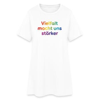 La diversité nous rend plus forts - Robe T-shirt Femme - blanc - Devant
